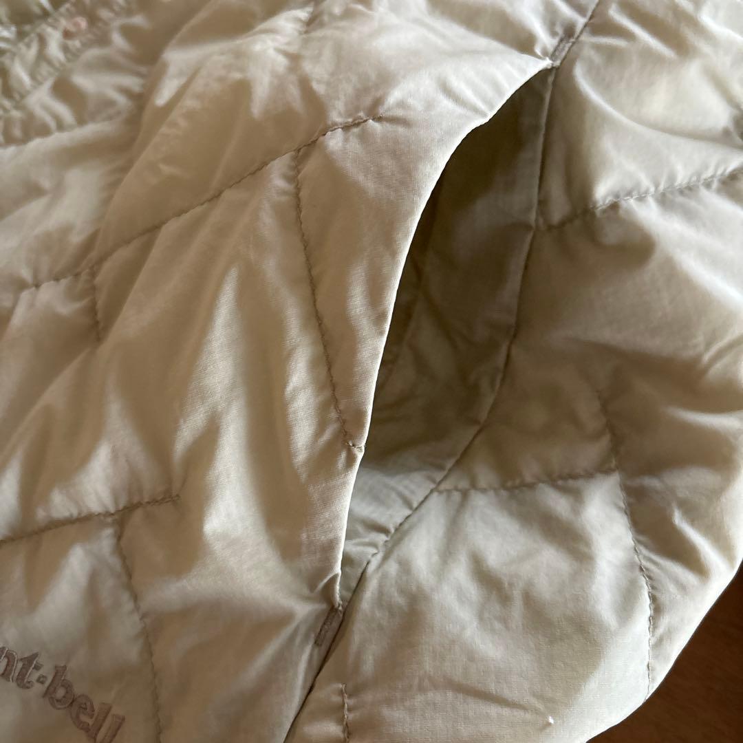 モンベルスペリオダウンラウンドネックジャケット アイボリー　Lサイズ