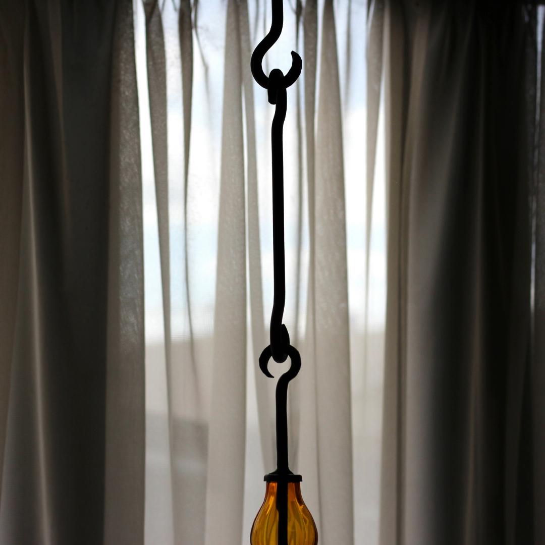 【貴重・美品】Erik Hoglund　エリックホグラン　アンバー シャンデリア