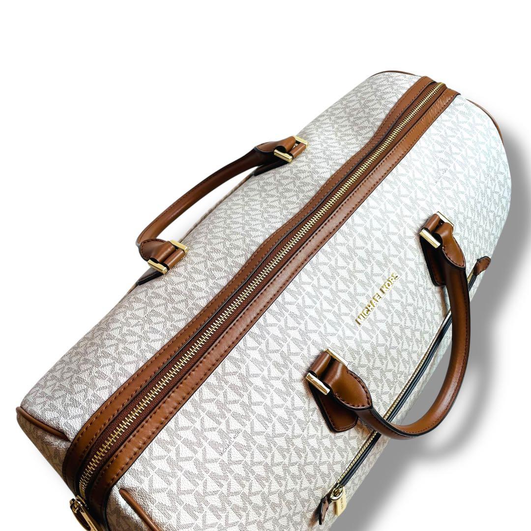 美品 マイケルコース ボストンバッグ トラベル シグネチャー XL ダッフル