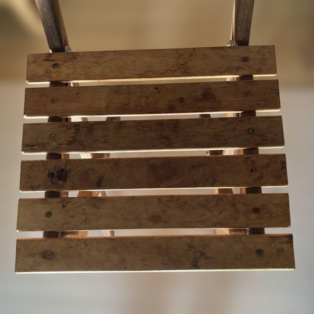 【ACTUS購入】折りたたみ木製チェア×2