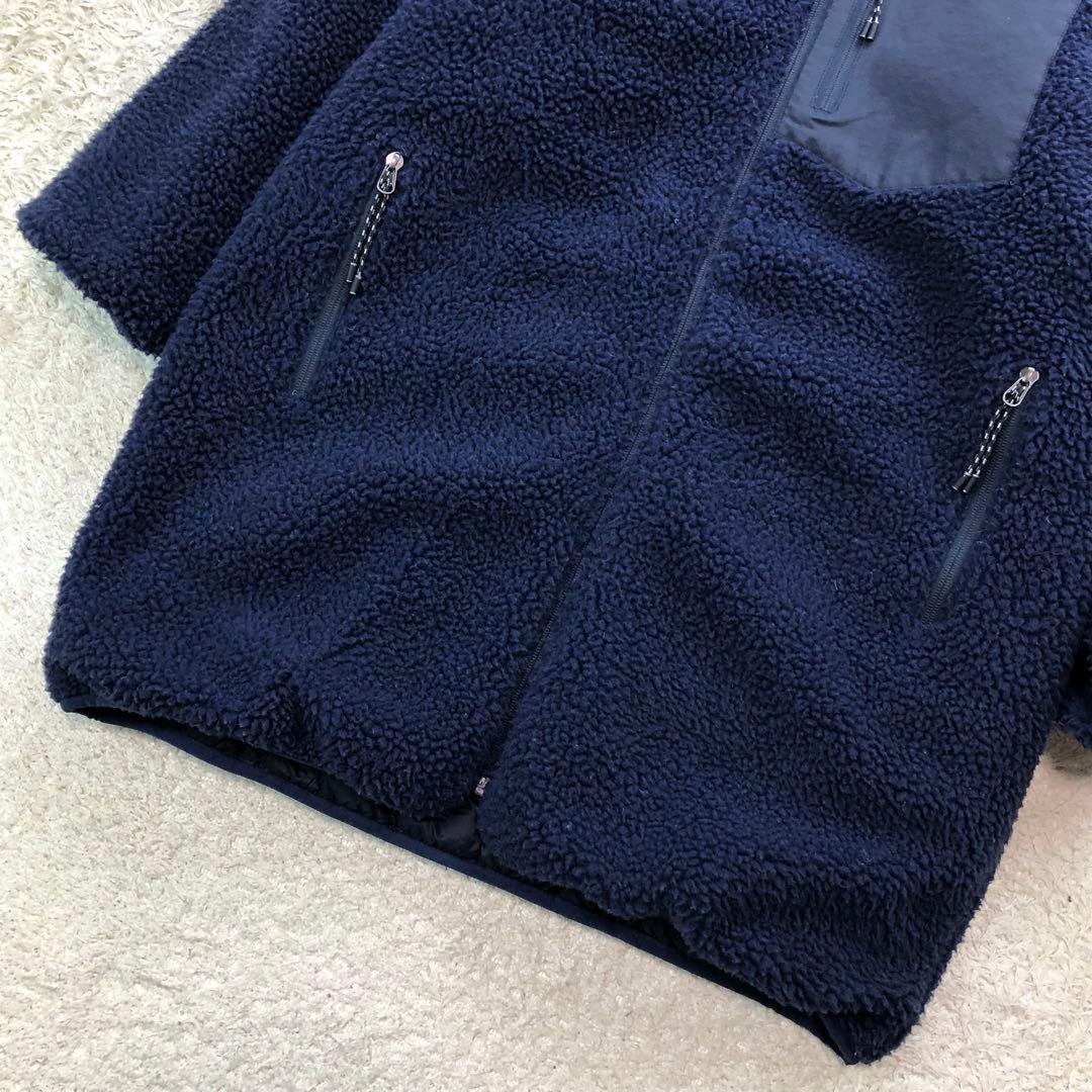 ノーリーズ タイオン別注 リバーシブル キルティング ボア ダウンコート M