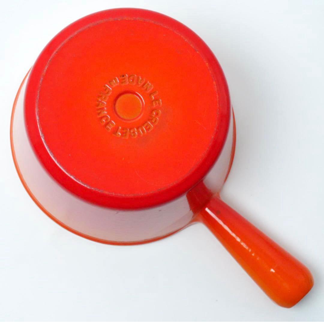 【美品】LE CREUSET　ウィンザーポット　オレンジ　16cm