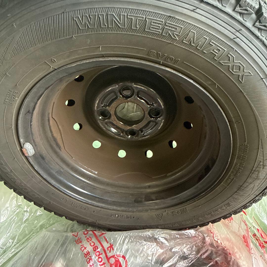 ひ*き様 ★SUZUKI DUNLOP ホイール付きタイヤ 車 145R12 格