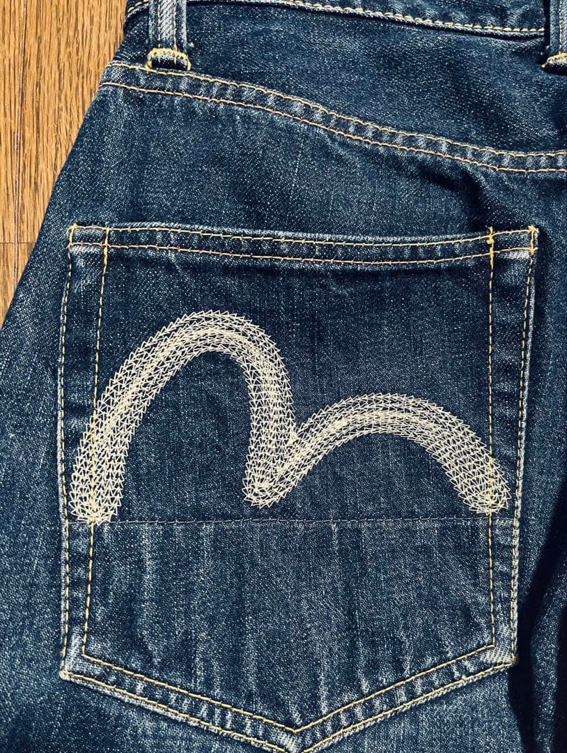 【希少・濃紺】EVISU エヴィス ジーンズ No.2 カモメ刺繍 28インチ