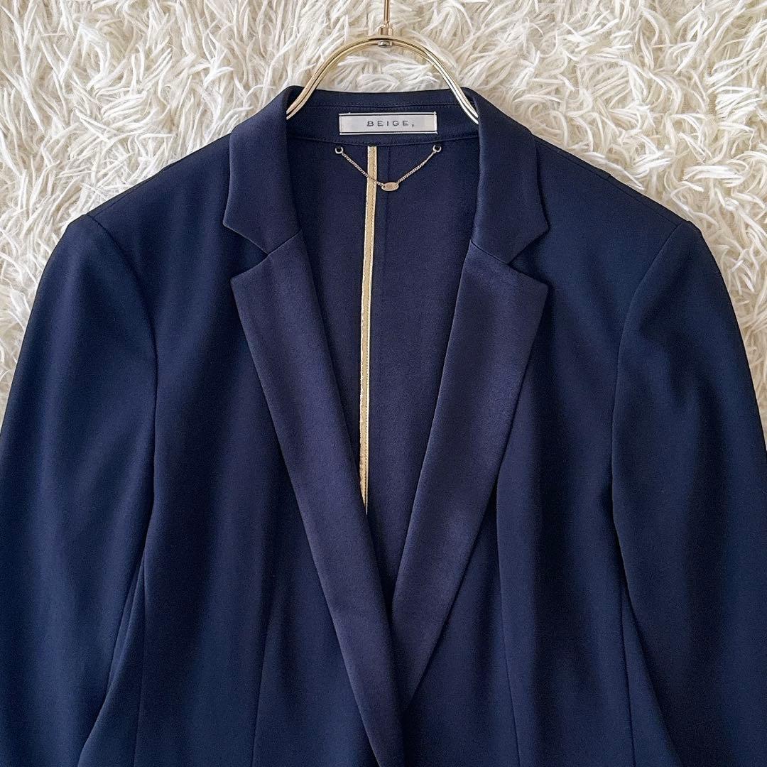 美品✨ベイジ CINDY パンツスーツ セットアップ ジャケット ネイビー 2