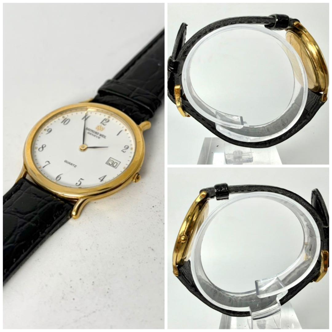 【新品電池/稼働】レイモンドウェル クォーツ 腕時計 18K GEP デイト