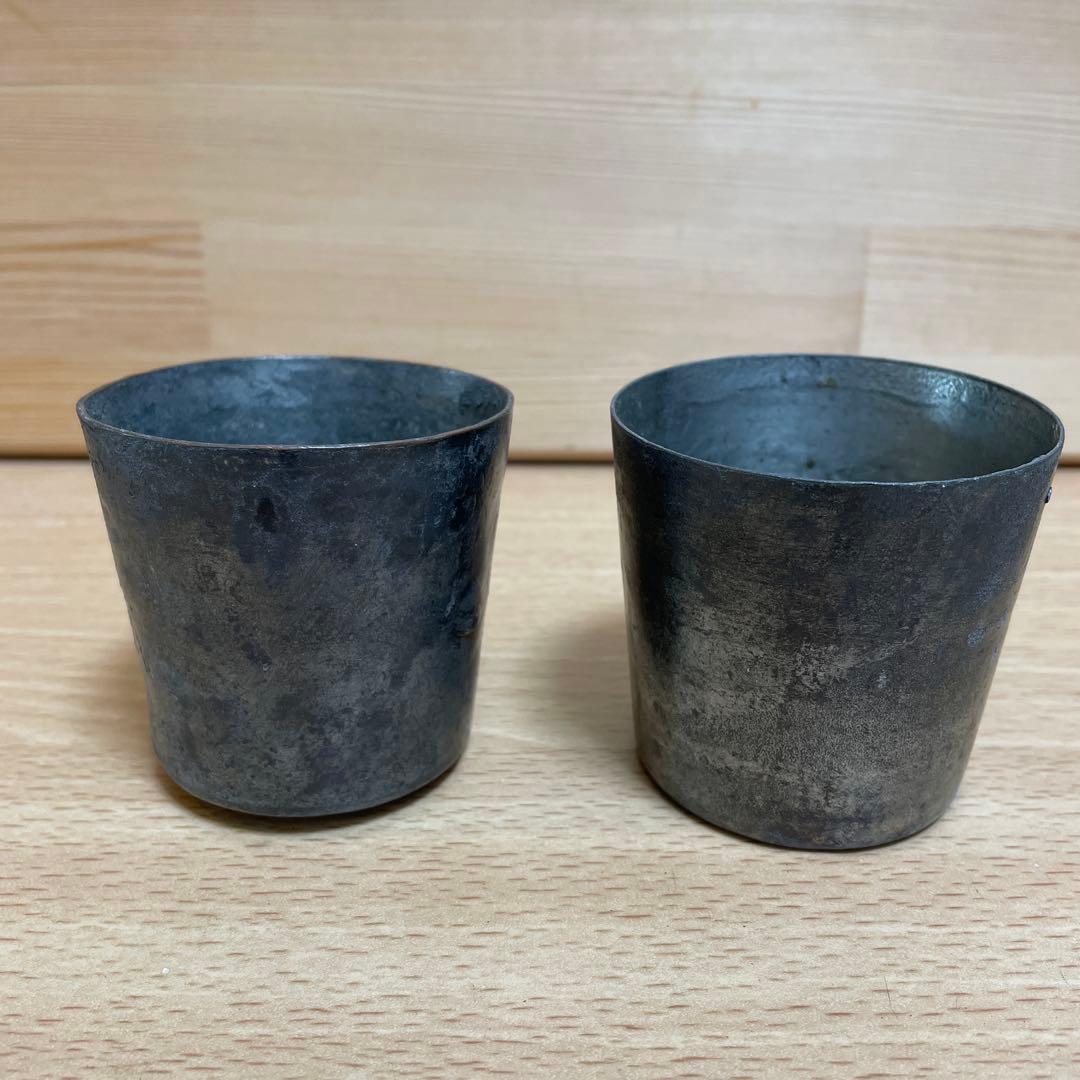 ピューターカップ　2個　アンティーク