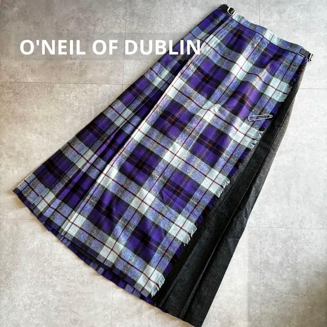 専用　relume別注　O'NEIL OF DUBLIN 　チェック紫　GB10