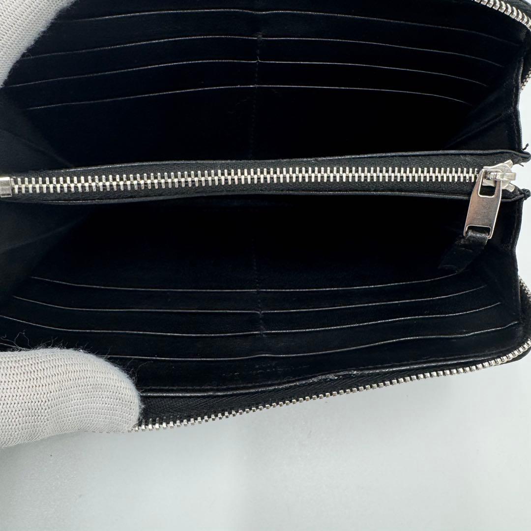 バレンシアガ コンチネンタル レザー 長財布 ロングウォレット 男女兼用 黒