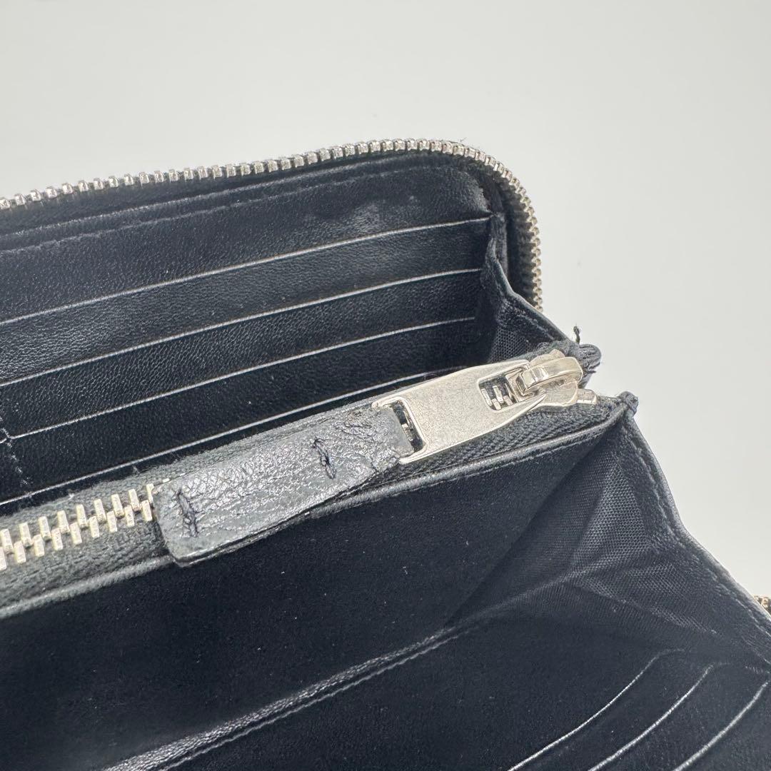 バレンシアガ コンチネンタル レザー 長財布 ロングウォレット 男女兼用 黒