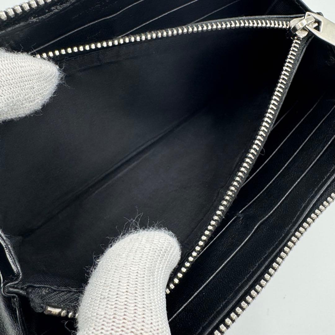 バレンシアガ コンチネンタル レザー 長財布 ロングウォレット 男女兼用 黒