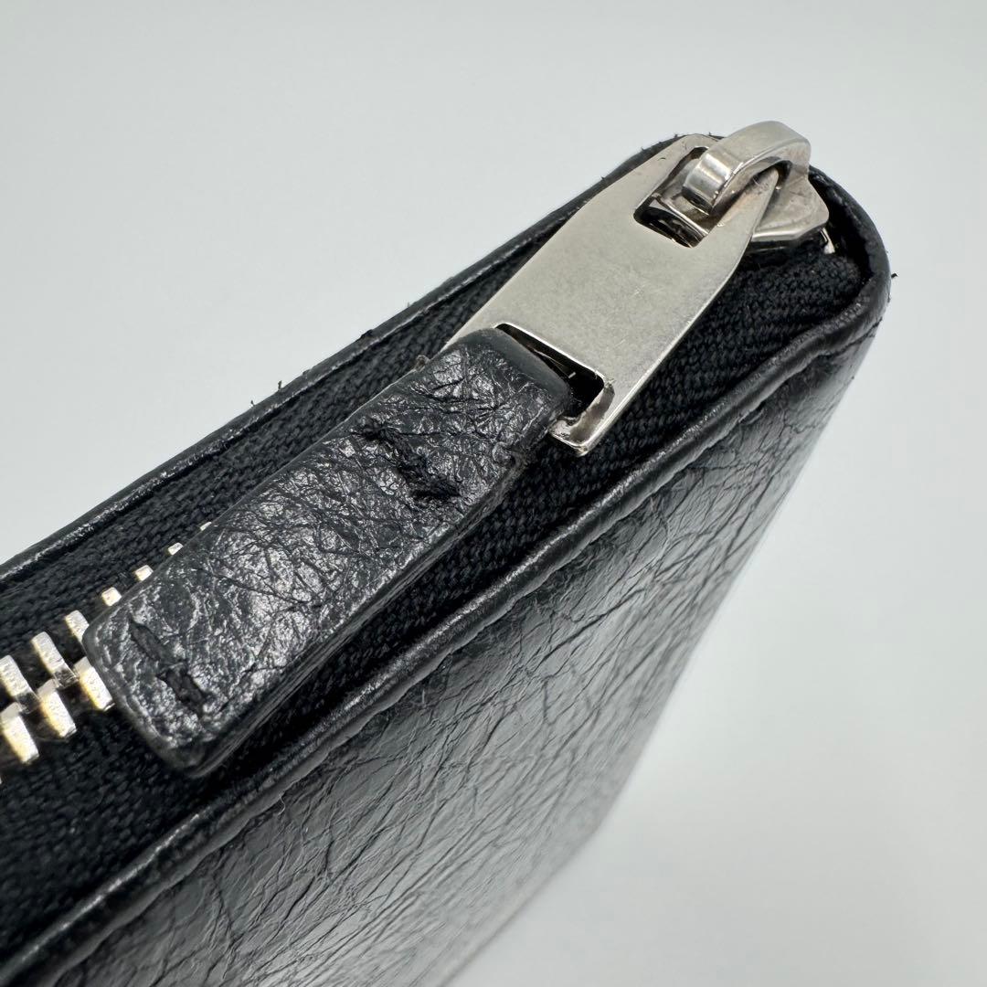 バレンシアガ コンチネンタル レザー 長財布 ロングウォレット 男女兼用 黒