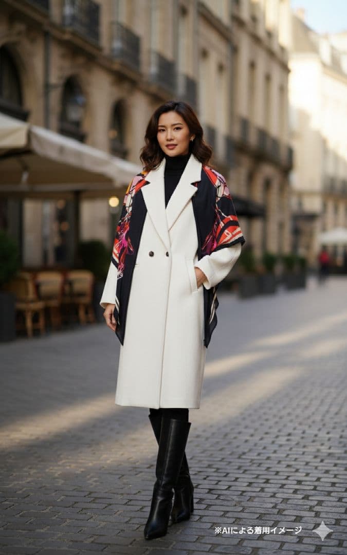 エルメス トライアングルジェアン　シルク