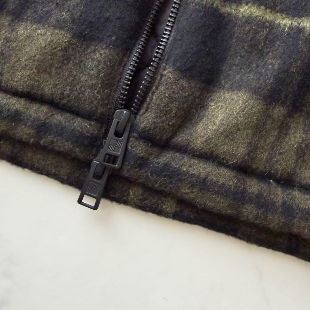 【ウールリッチ】WOOLEN MILLS 中綿ブルゾン チェック柄　L