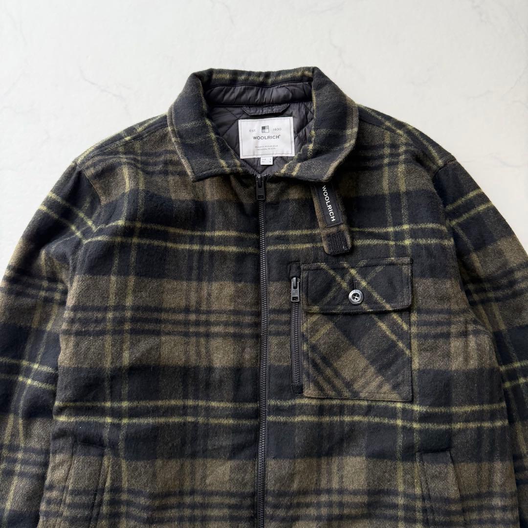 【ウールリッチ】WOOLEN MILLS 中綿ブルゾン チェック柄　L