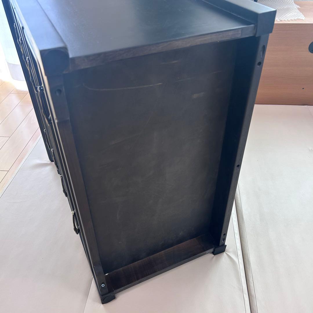 東海家具　TOKAIKAGU チェスト　ノワール　アンバーブラック　脚なし