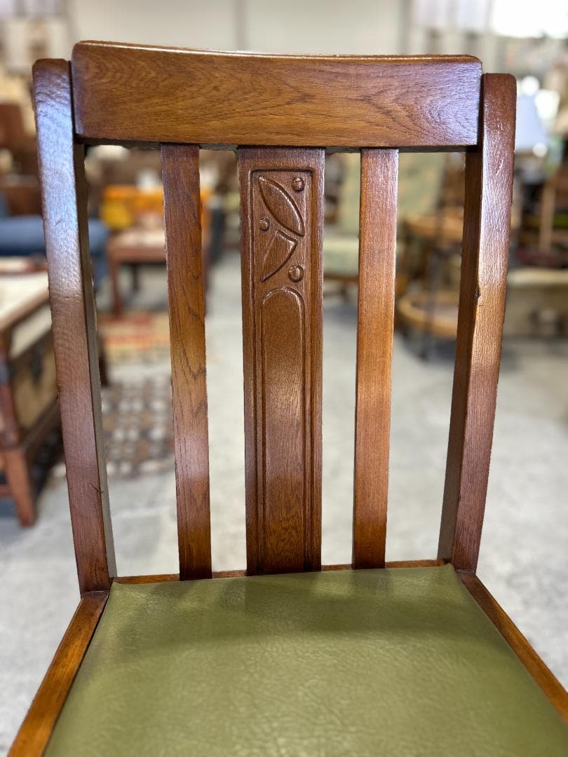 【EUR Vintage②】英国ヴィンテージ / ダイニングチェア｜オーク材