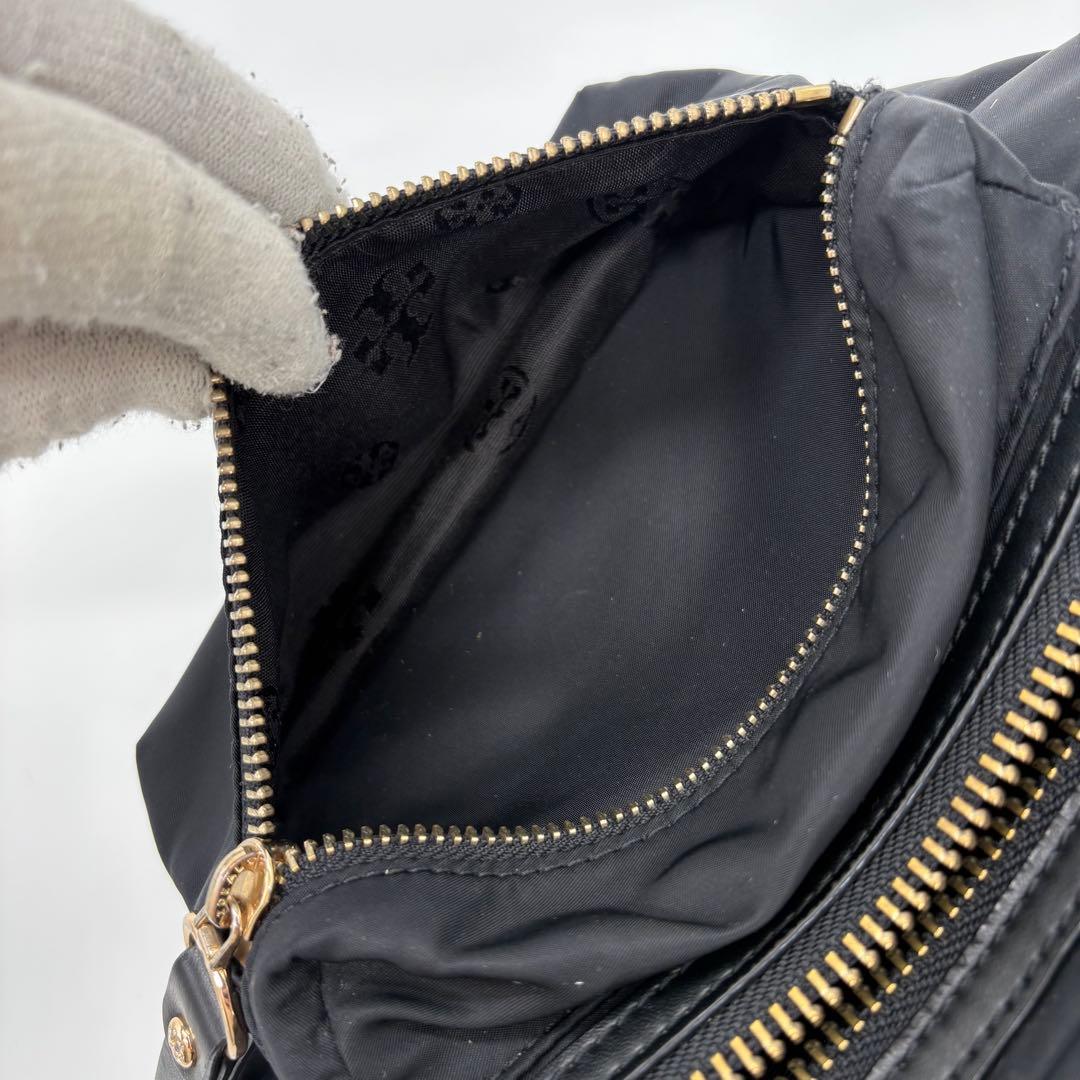 美品✨トリーバーチ ウエストポーチ ボディバッグ ナイロン ゴールド金具 黒