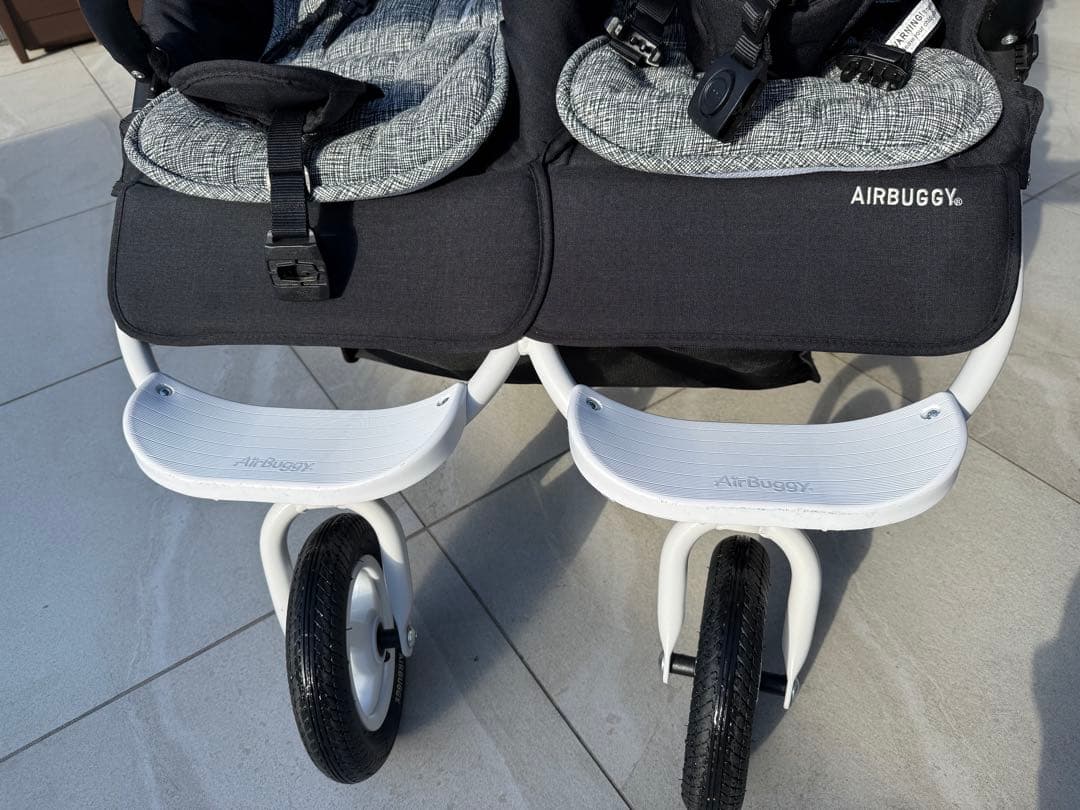 AIRBUGGY ダブルベビーカー ブラック/グレー