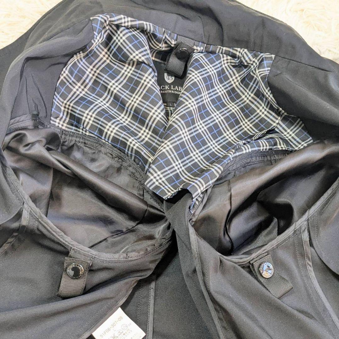 ブラックレーベルクレストブリッジ ライナー付 ステンカラーコート ブラック M