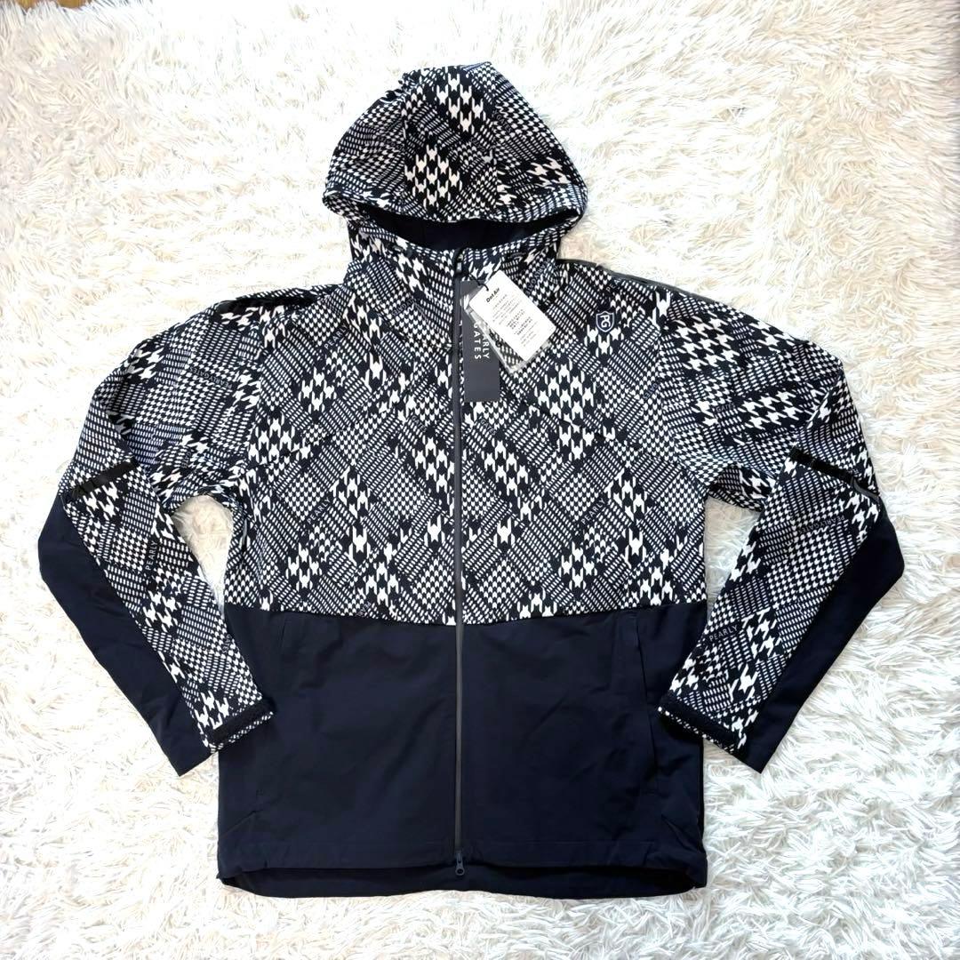 Rie　新品 パーリーゲイツ パーカー 千鳥 ゴルフ ウェア 黒