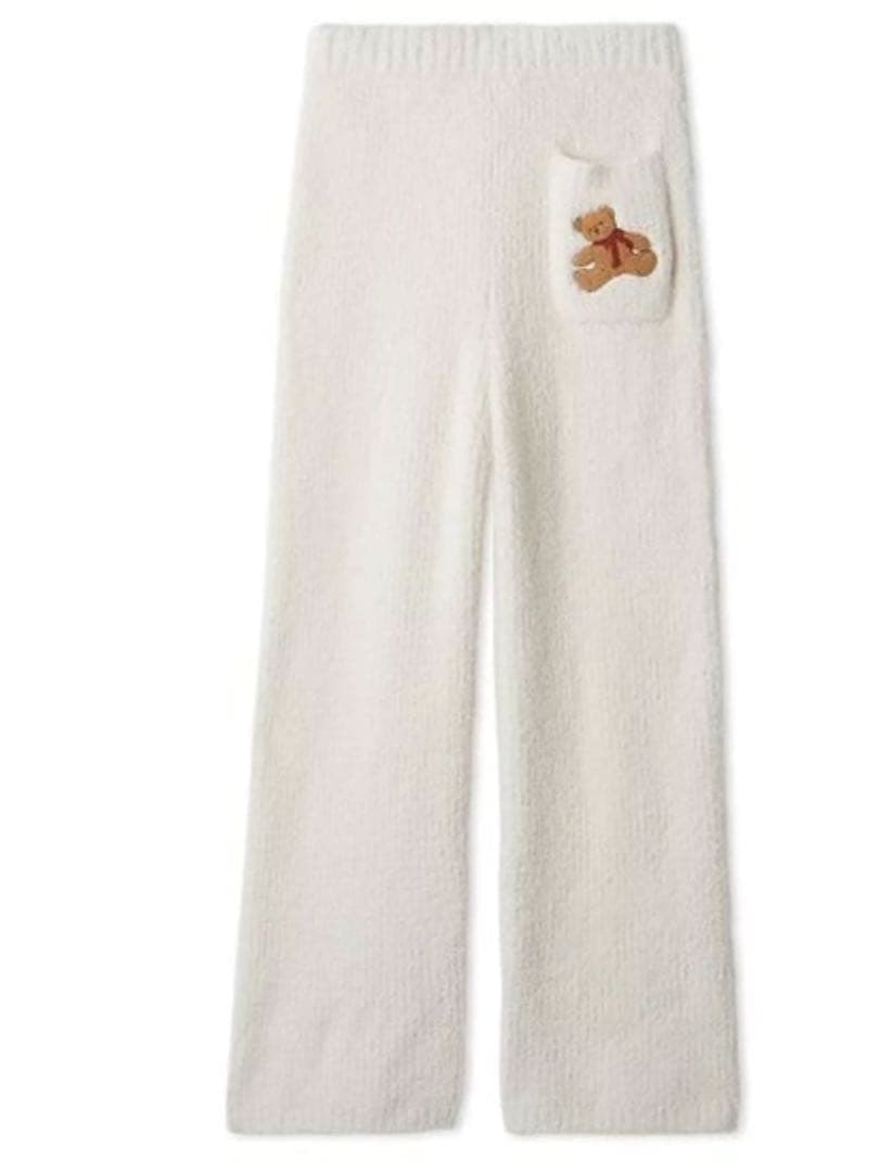 ジェラートピケ♡ベビモコベアさがらプルオーバー＆ロングパンツセット アイボリー