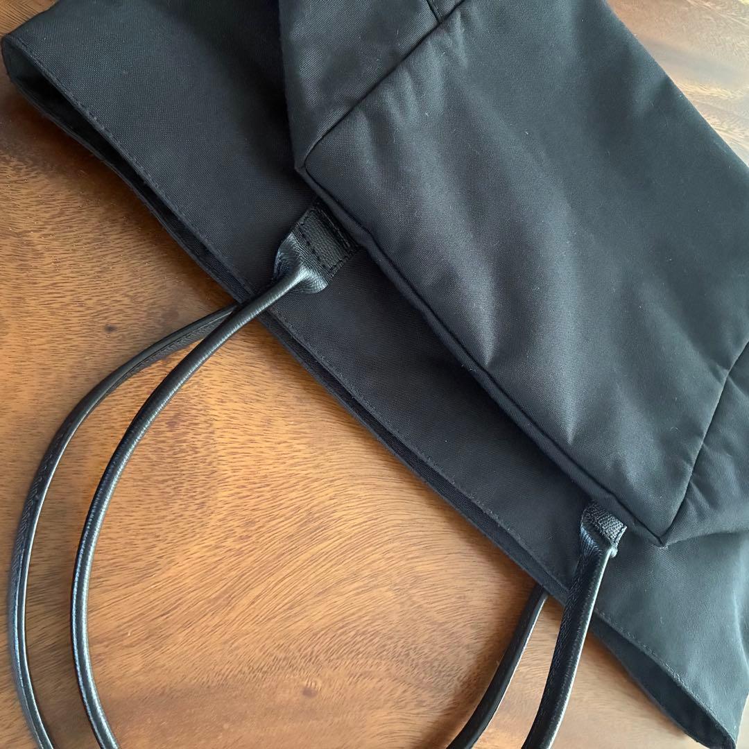 【エルベシャプリエ 】1425C コーデュラ 舟型 レザーハンドルショルダー L