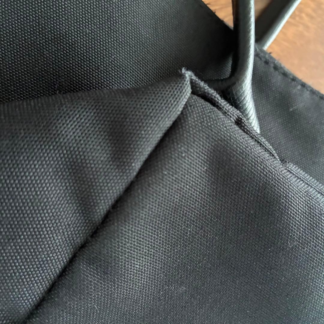 【エルベシャプリエ 】1425C コーデュラ 舟型 レザーハンドルショルダー L