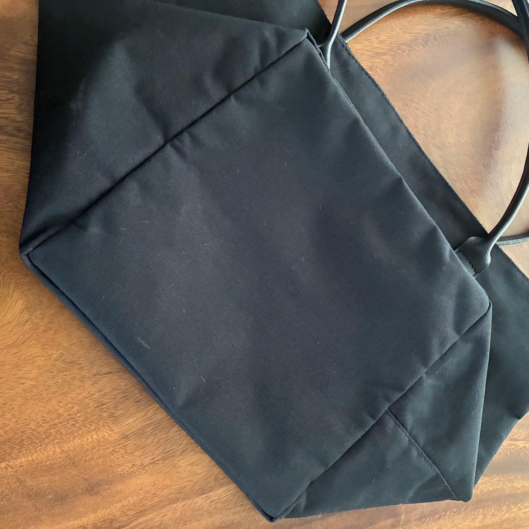 【エルベシャプリエ 】1425C コーデュラ 舟型 レザーハンドルショルダー L