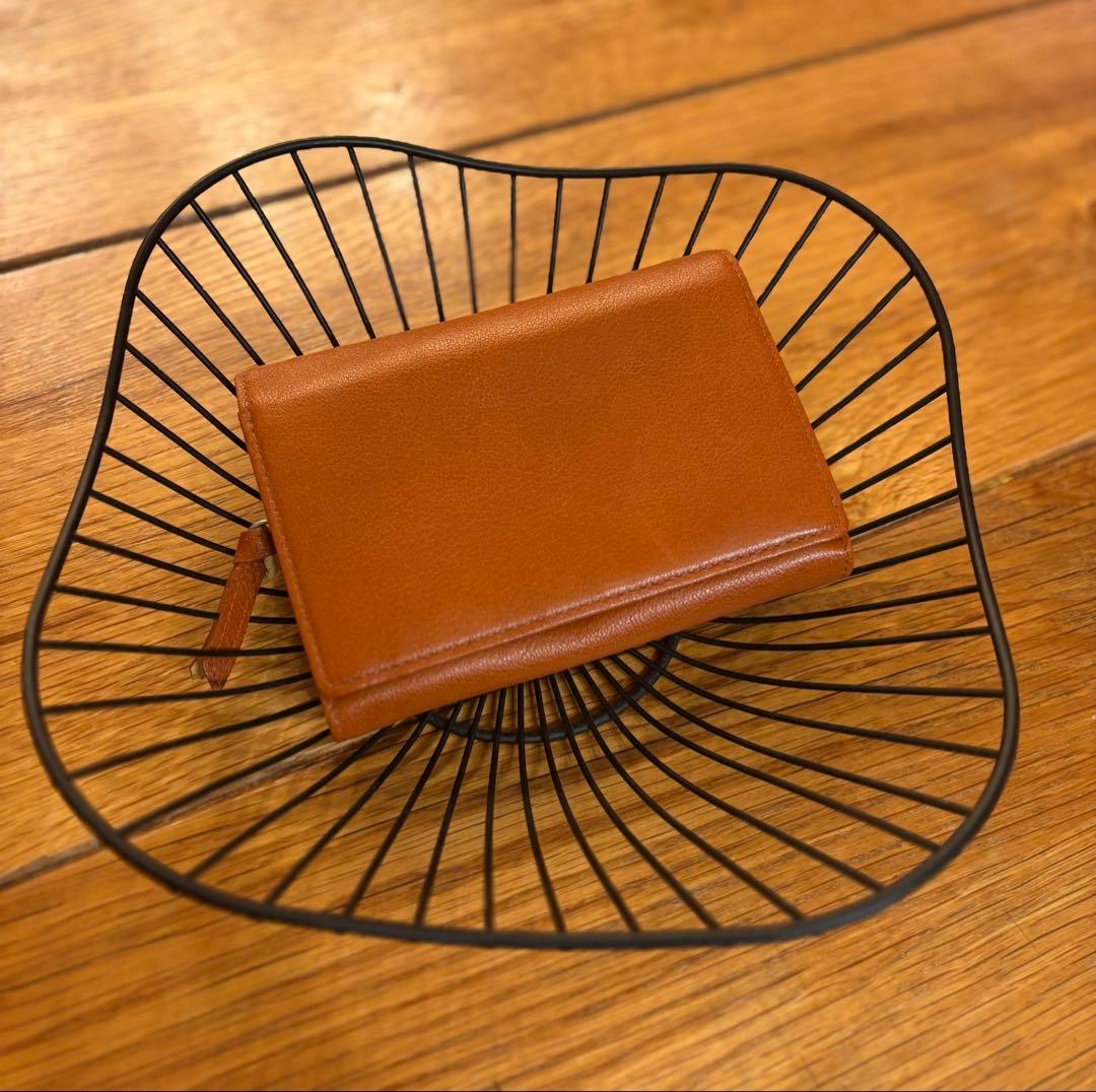 美品！土屋鞄製造所 本革レザー 二つ折り財布 バイカラー 限定 ユニセックス