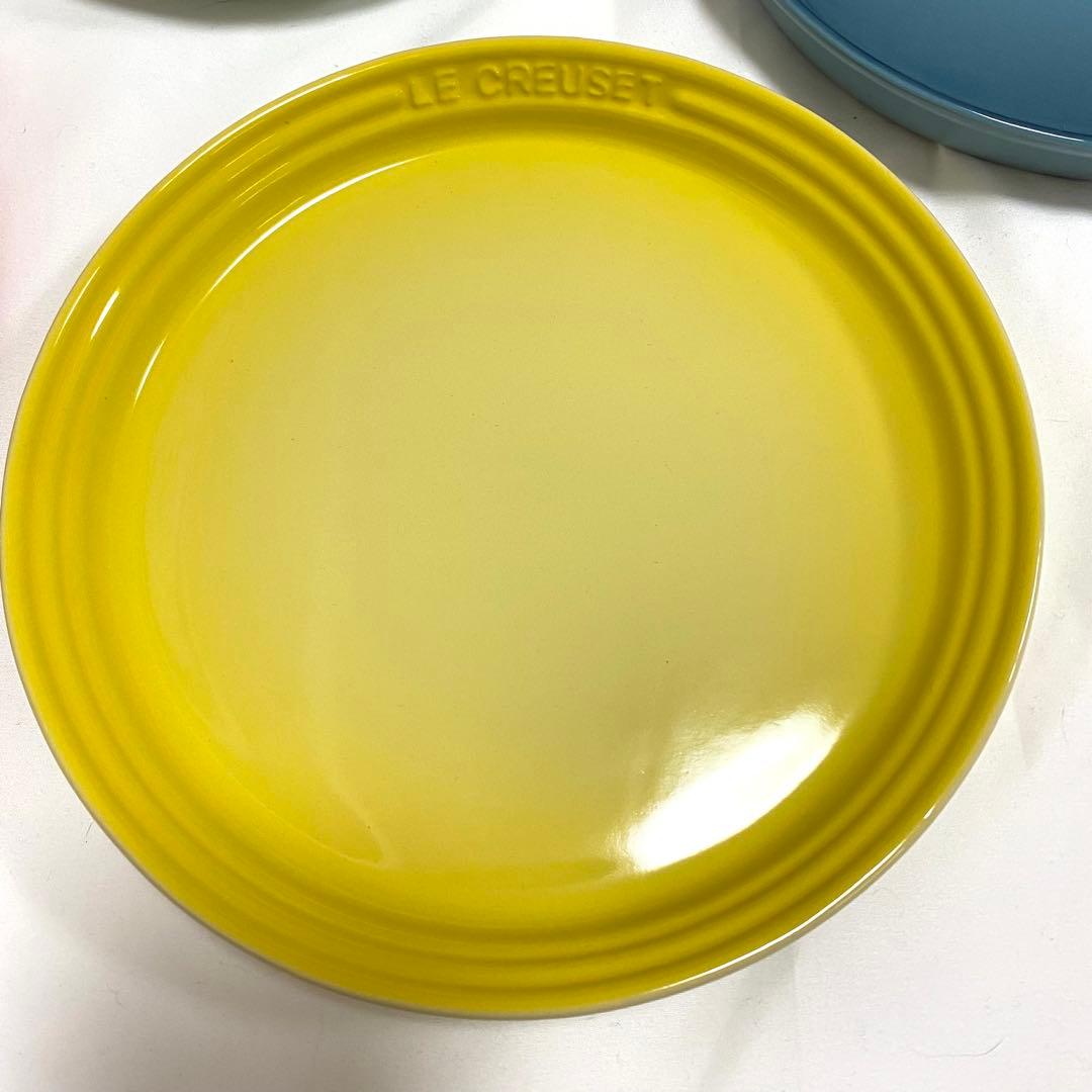 LECREUSET ネオラウンドプレート22cm レインボー　5枚セット