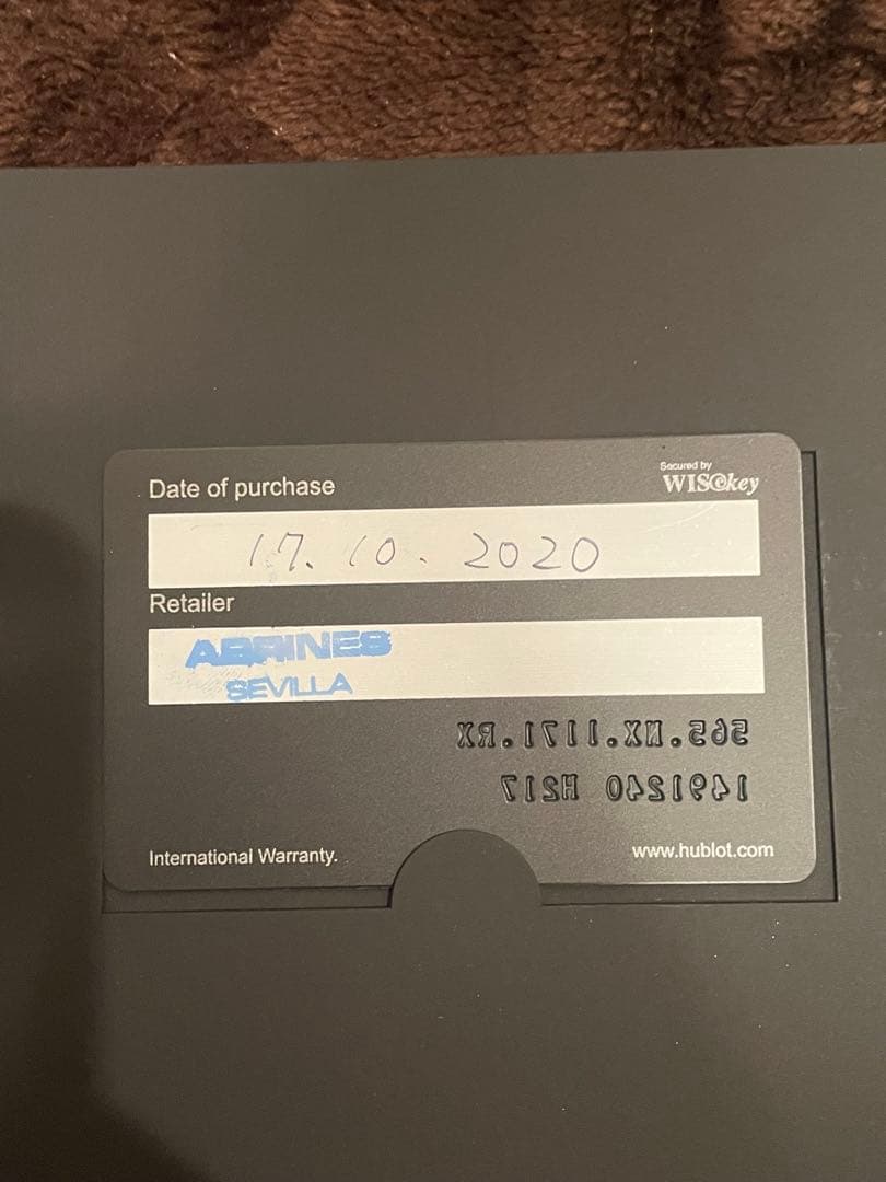 ウブロ クラシックフュージョン 38mm 565.NX.1171.RX 稼働品