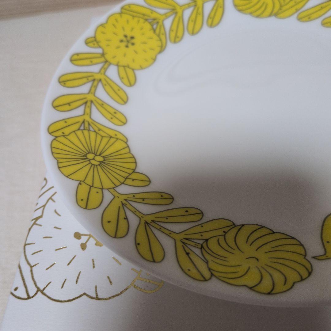 GUSTAVSBERG×鹿児島睦 april plate 18cm イエロー