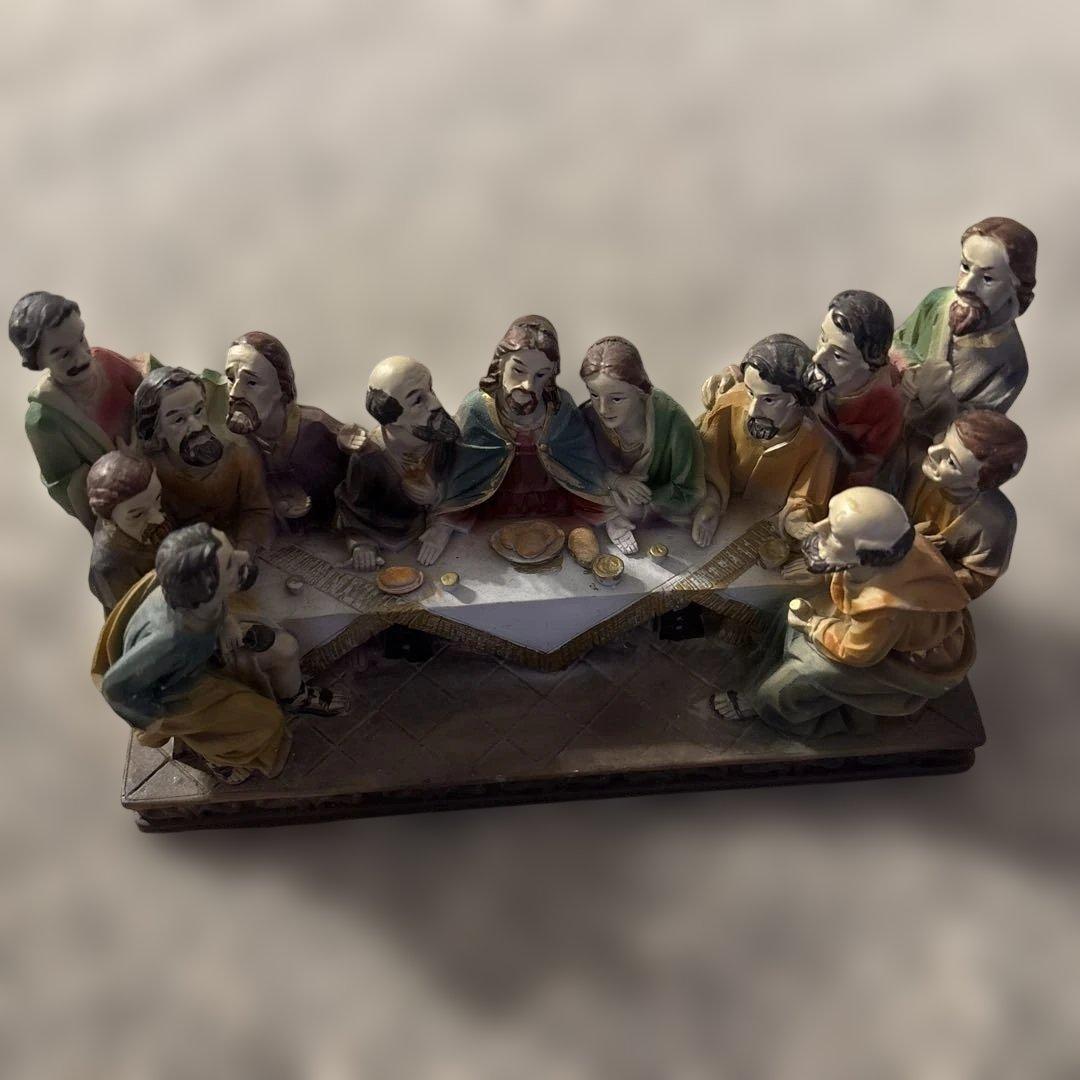 最後の晩餐　置物　ミラノの最後の晩餐のある教会で購入