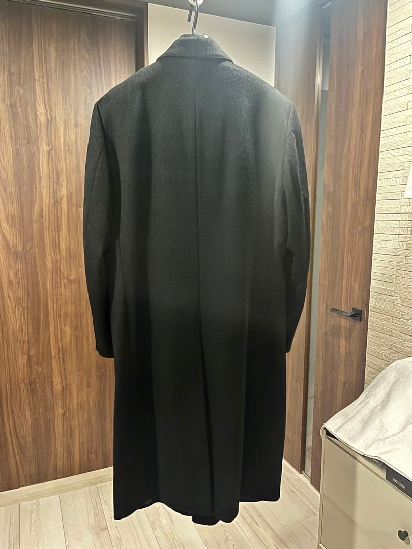 美品✨ ピエールバルマン カシミヤ100% チェスターコート ロング 黒 M