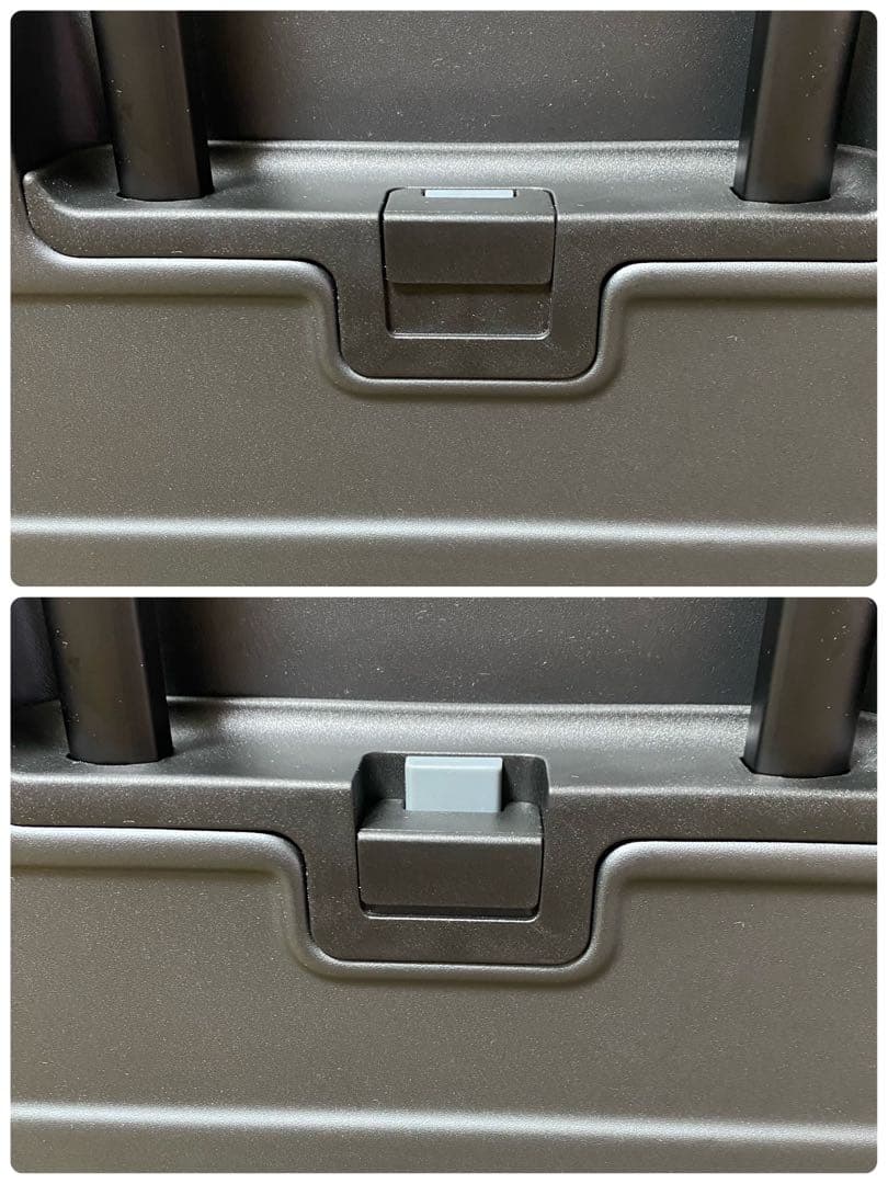 無印良品　バーを自由に調節できる　ハードキャリーケース（７５Ｌ）グレー