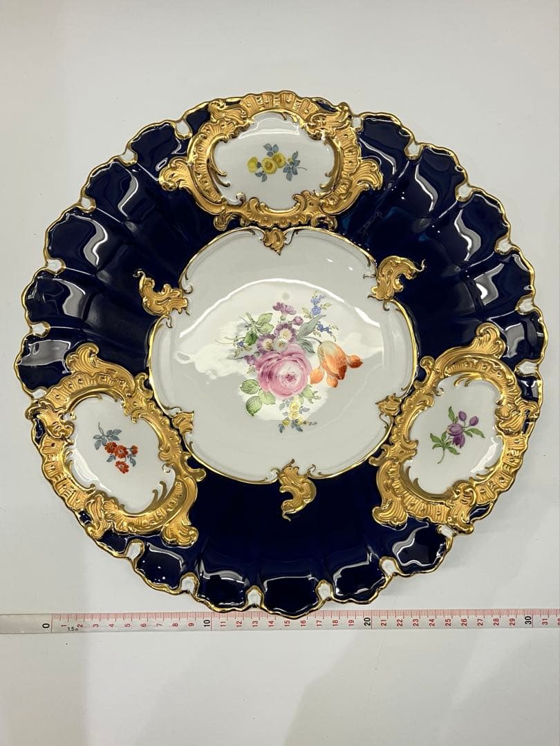 Meissen マイセン プレート　グランツゴールド　飾皿　未使用 保管品