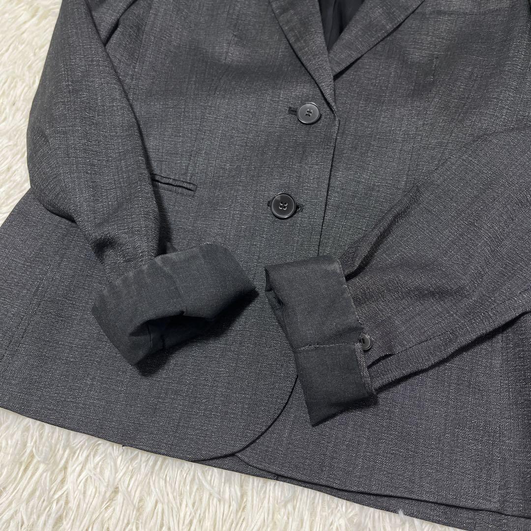 【美品】Theory パンツスーツ　セットアップ　ダークグレー