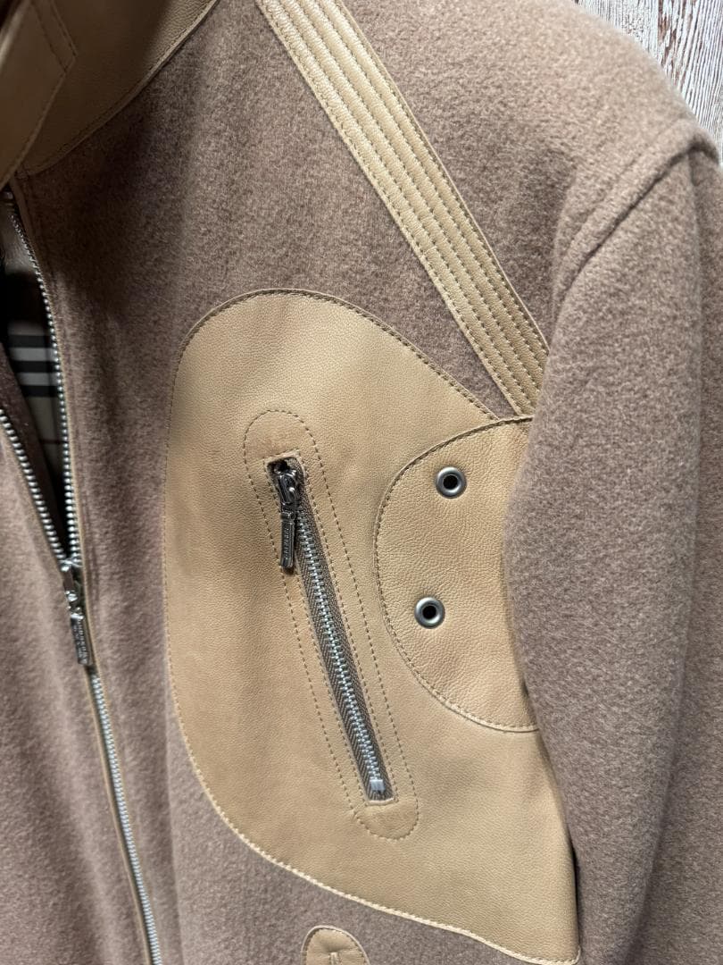 BURBERRY BLACK LABEL ライダースジャケット　ベージュ　M