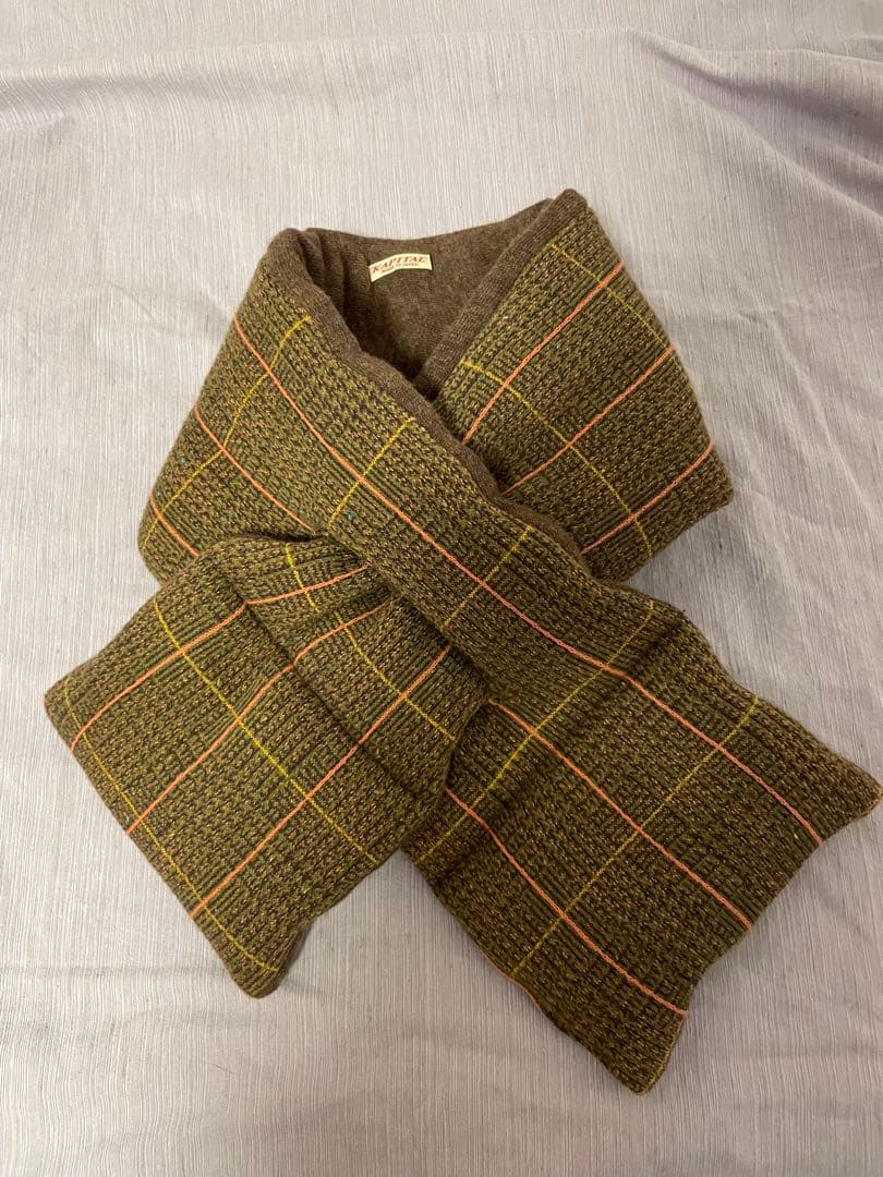 KAPITAL チェック柄 マフラー 美品