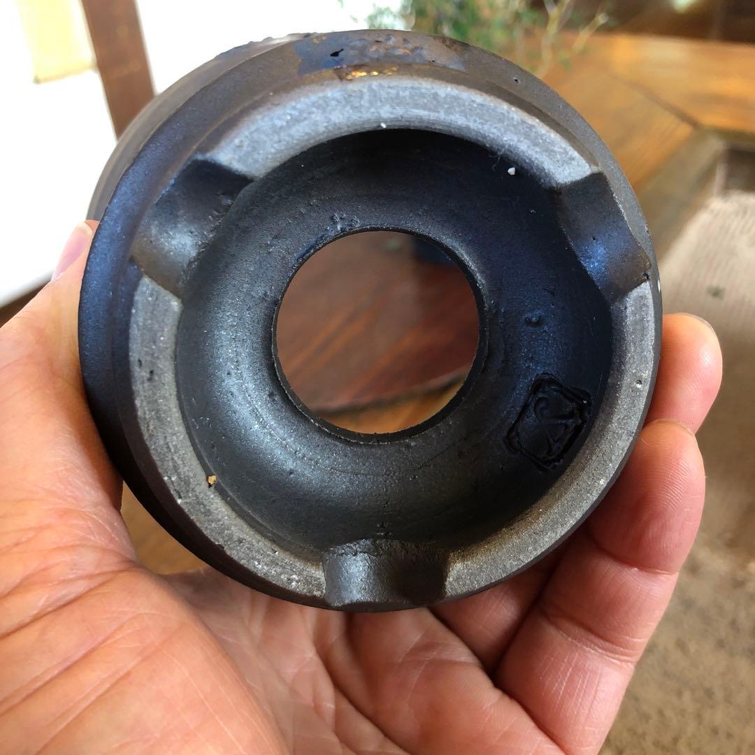 ￼作家物　￼銀河　黒色陶器植木鉢 ￼ 1つ