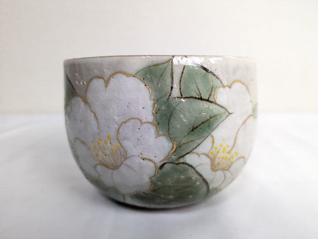 陶あん 清水焼 京焼 色絵付け 茶碗 2客セット