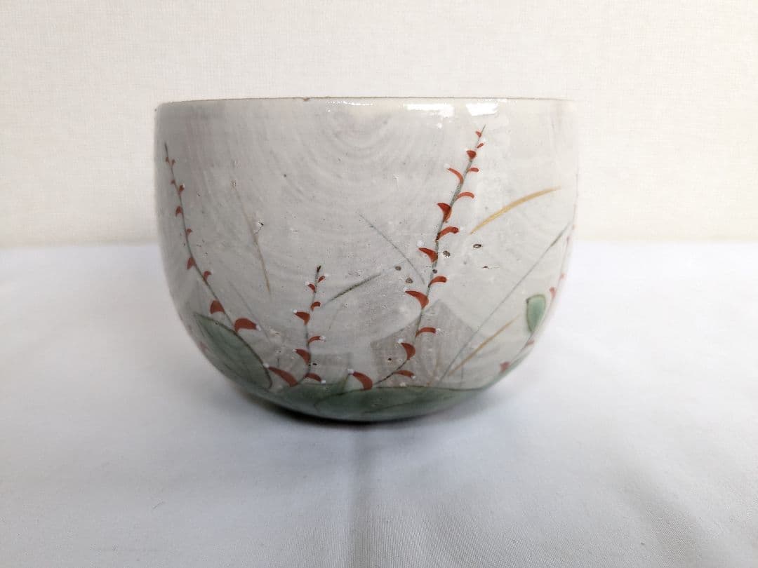 陶あん 清水焼 京焼 色絵付け 茶碗 2客セット