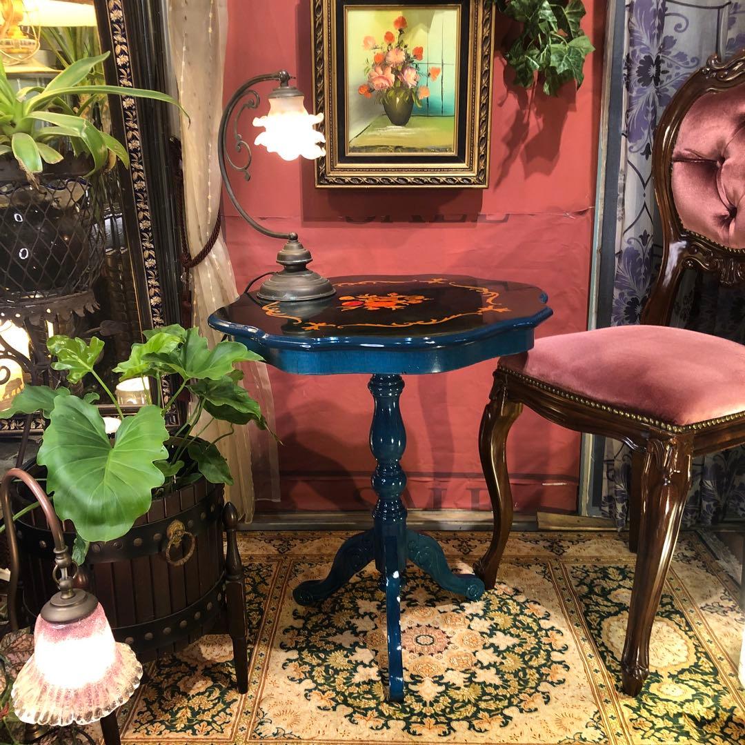 Sale ヴィンテージ イタリアン象嵌　コンパクト　サイドテーブル