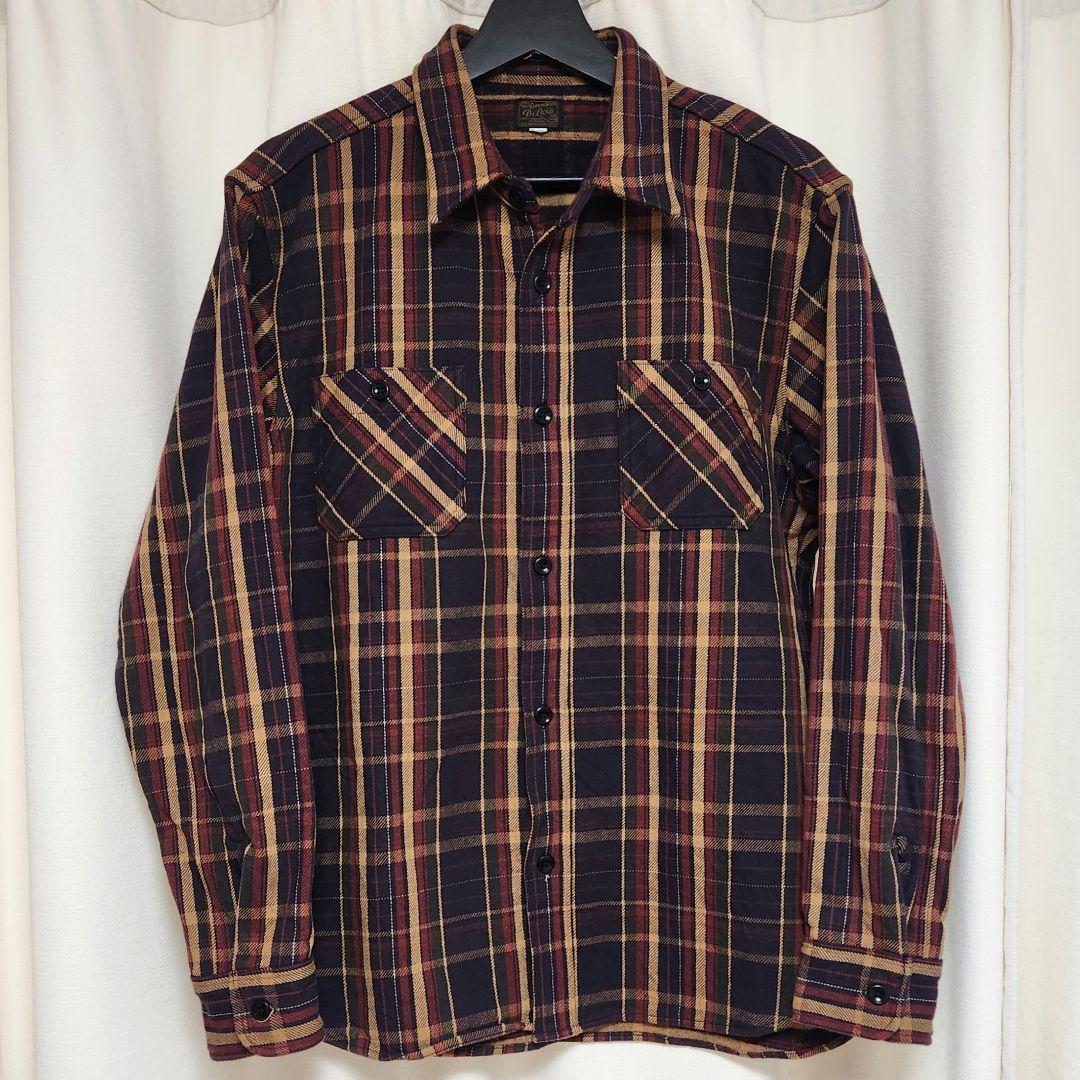 美品！デラックスウエア ヘビーネルシャツ L HV-55 DELUXEWARE