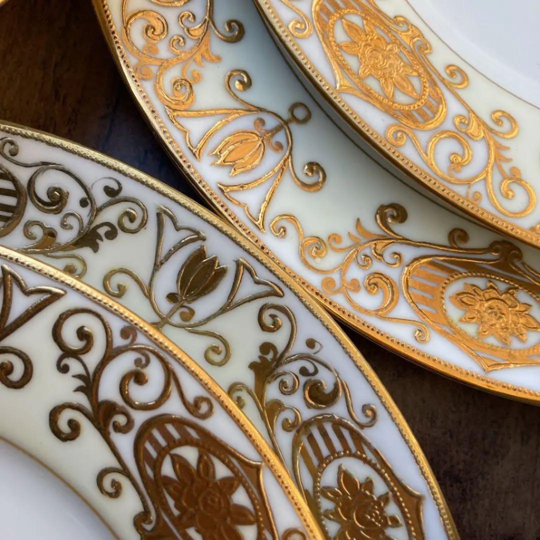 ■100年前に発表のオールドノリタケ　スープ、サラダ、ディナー皿2セット豪華6枚