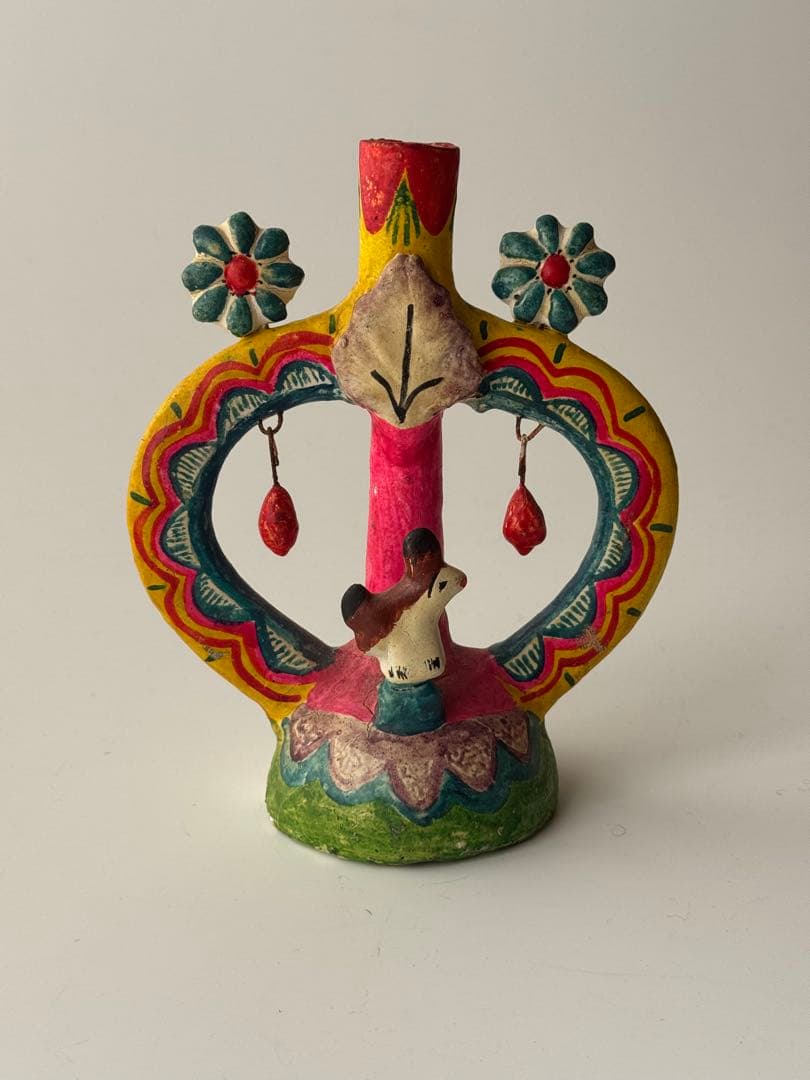 メキシコ ヴィンテージ 生命の樹 ツリーオブライフ 陶芸