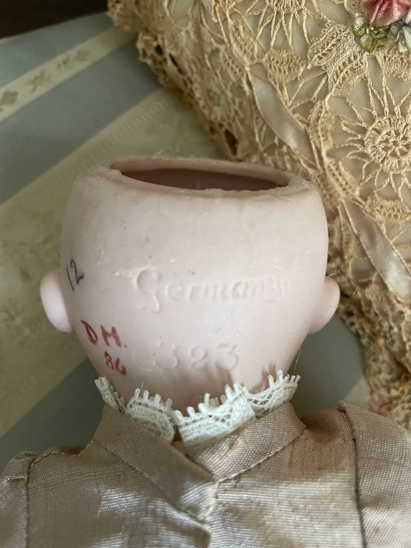 ヴィンテージ♡AM323 グーグリーちゃんリプロの子♡アンティークビスクドール