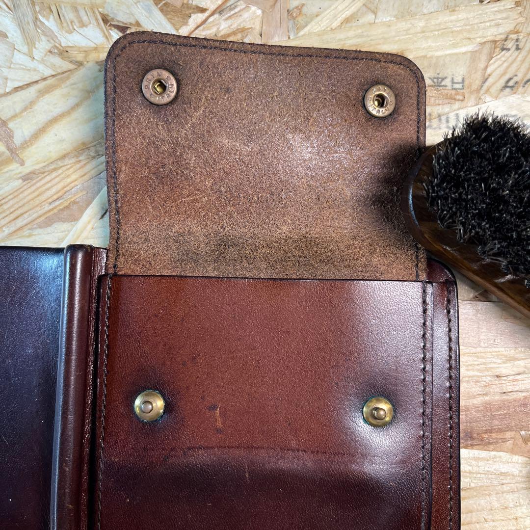 1*u様 slow スロー 二つ折り財布 マネークリップ ブラウン 本革 