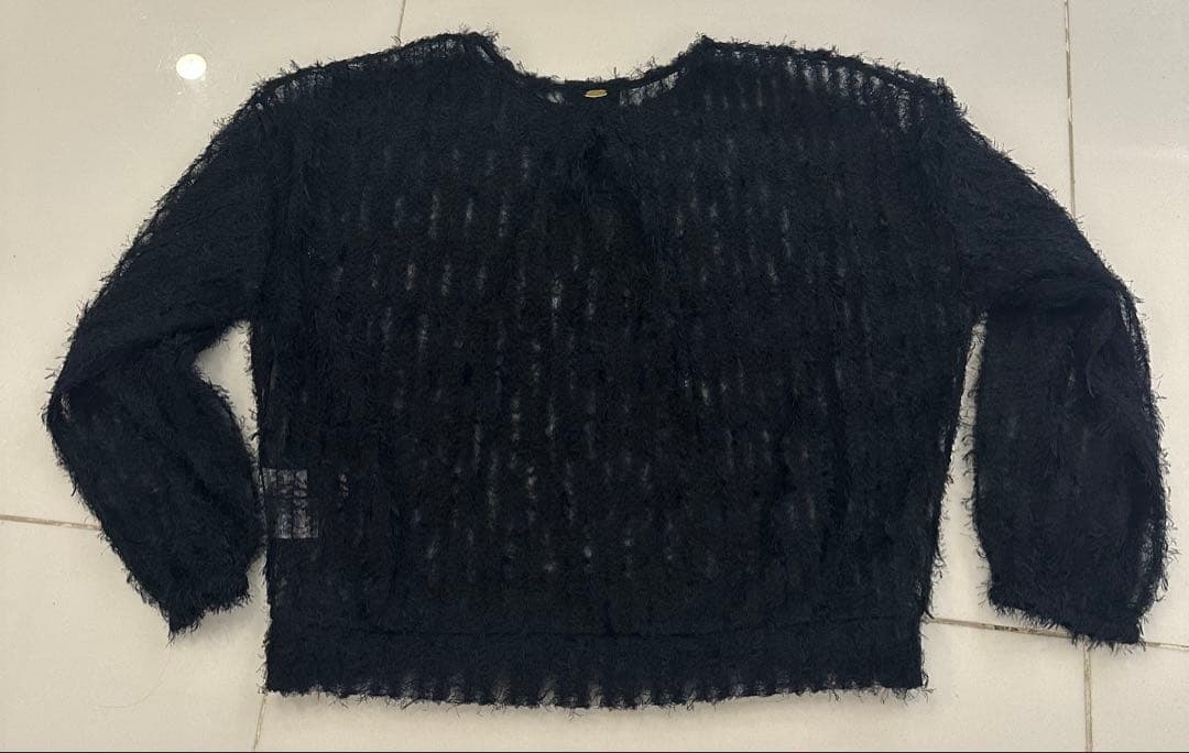 イデアルーチェ　チュールシャギープルオーバー　ネイビー